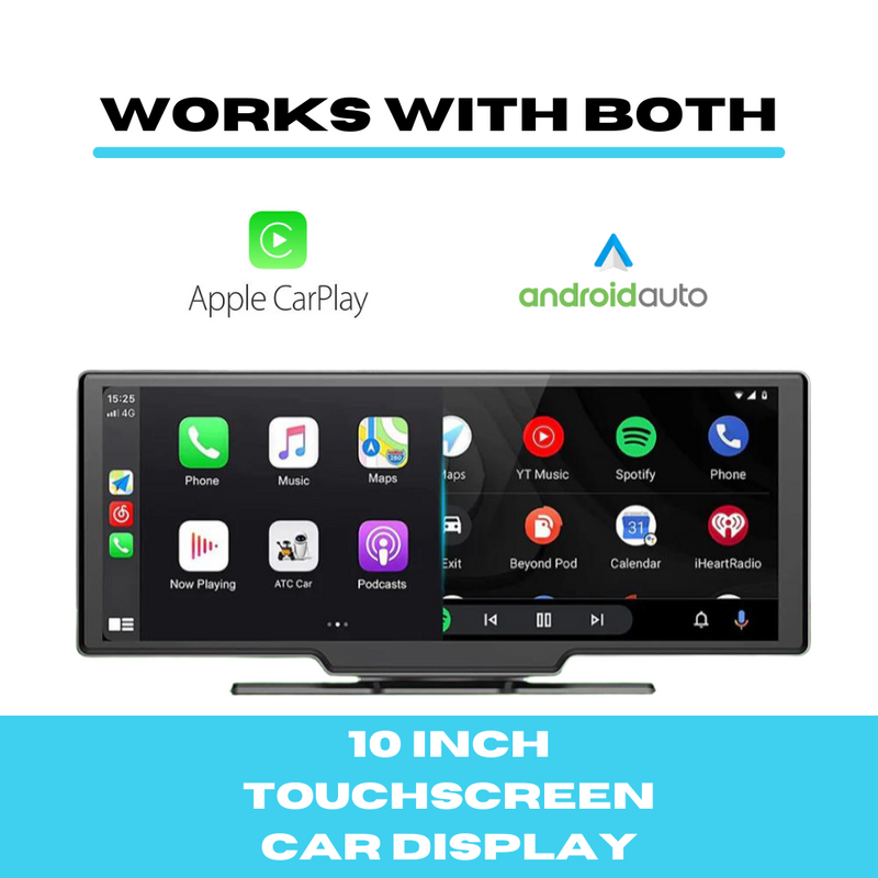 10-Inch Wireless Touchscreen Car Display